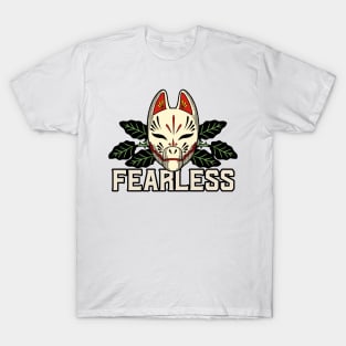 Vintage Streetwear - Fearless Japanese Fox Mask T-Shirt